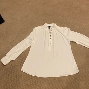 White House Black market white blouse.